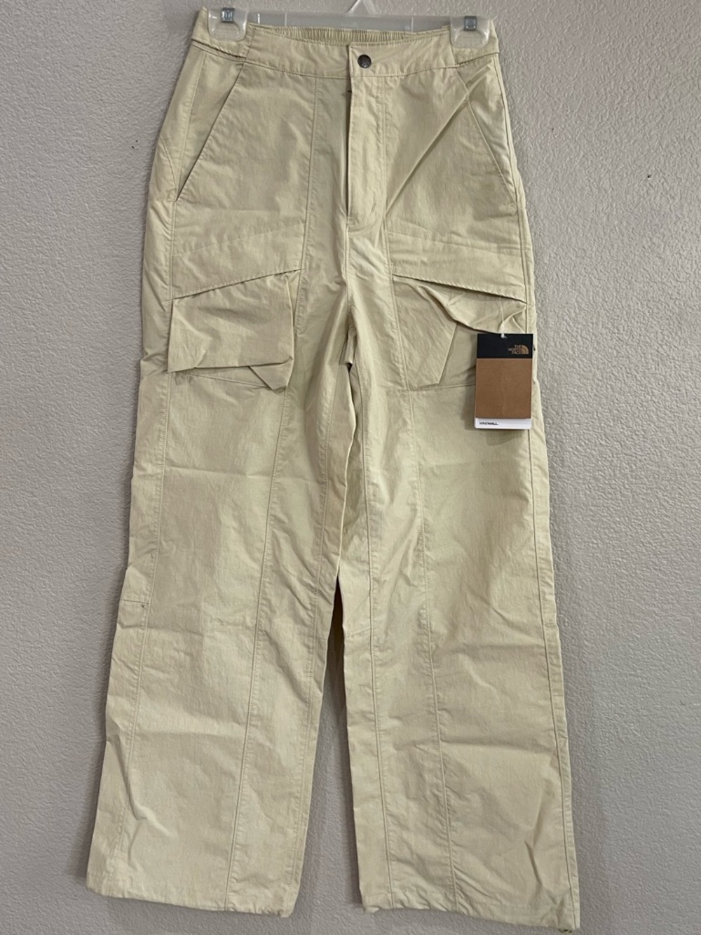The North Face Women’s Light Beige Cargo Pants with Flap Pockets